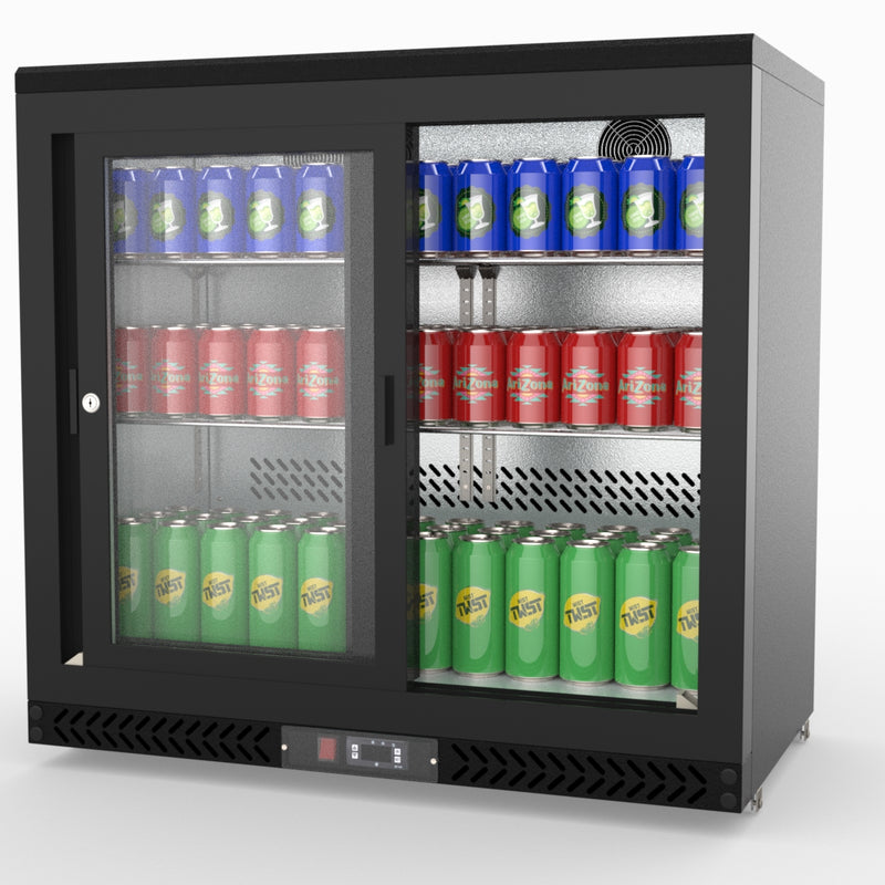 Thermaster Double Sliding Door Drink Cooler SC248SD