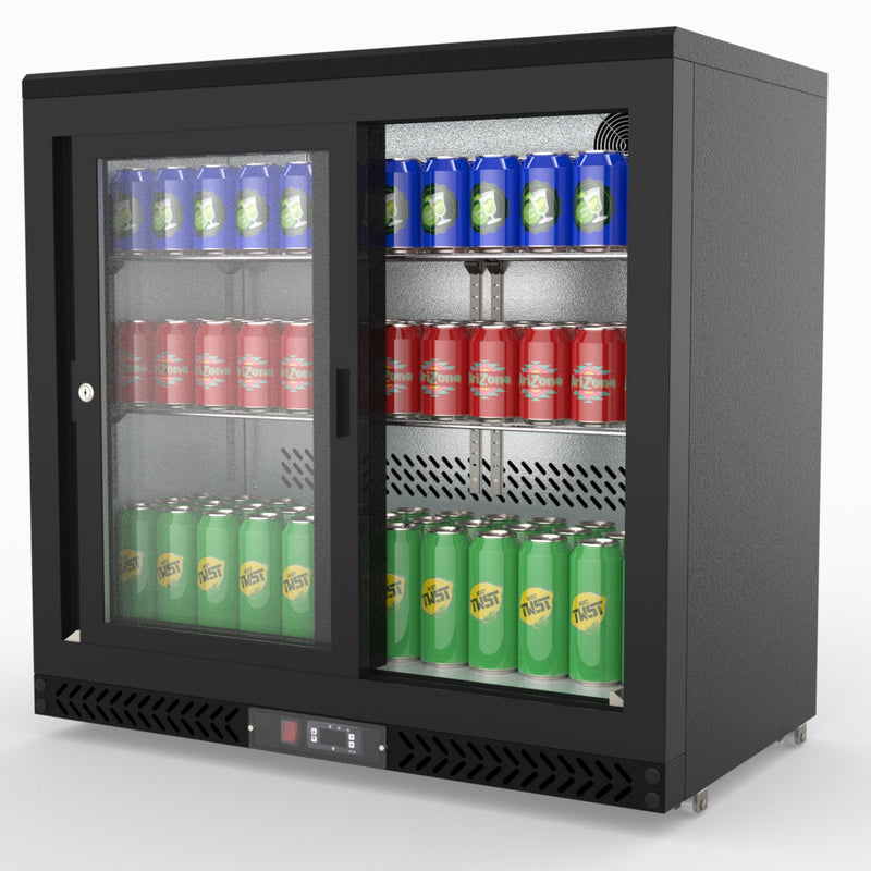 Thermaster Double Sliding Door Drink Cooler SC248SD