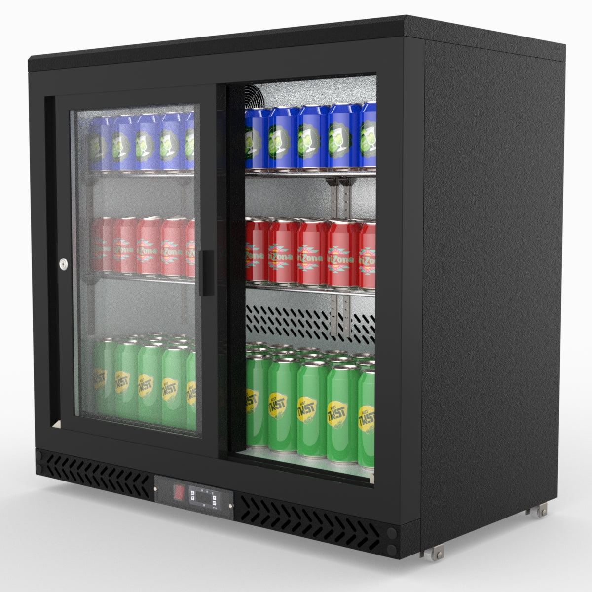 Thermaster Double Sliding Door Drink Cooler SC248SD