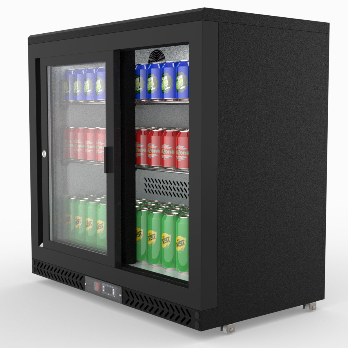 Thermaster Double Sliding Door Drink Cooler SC248SD