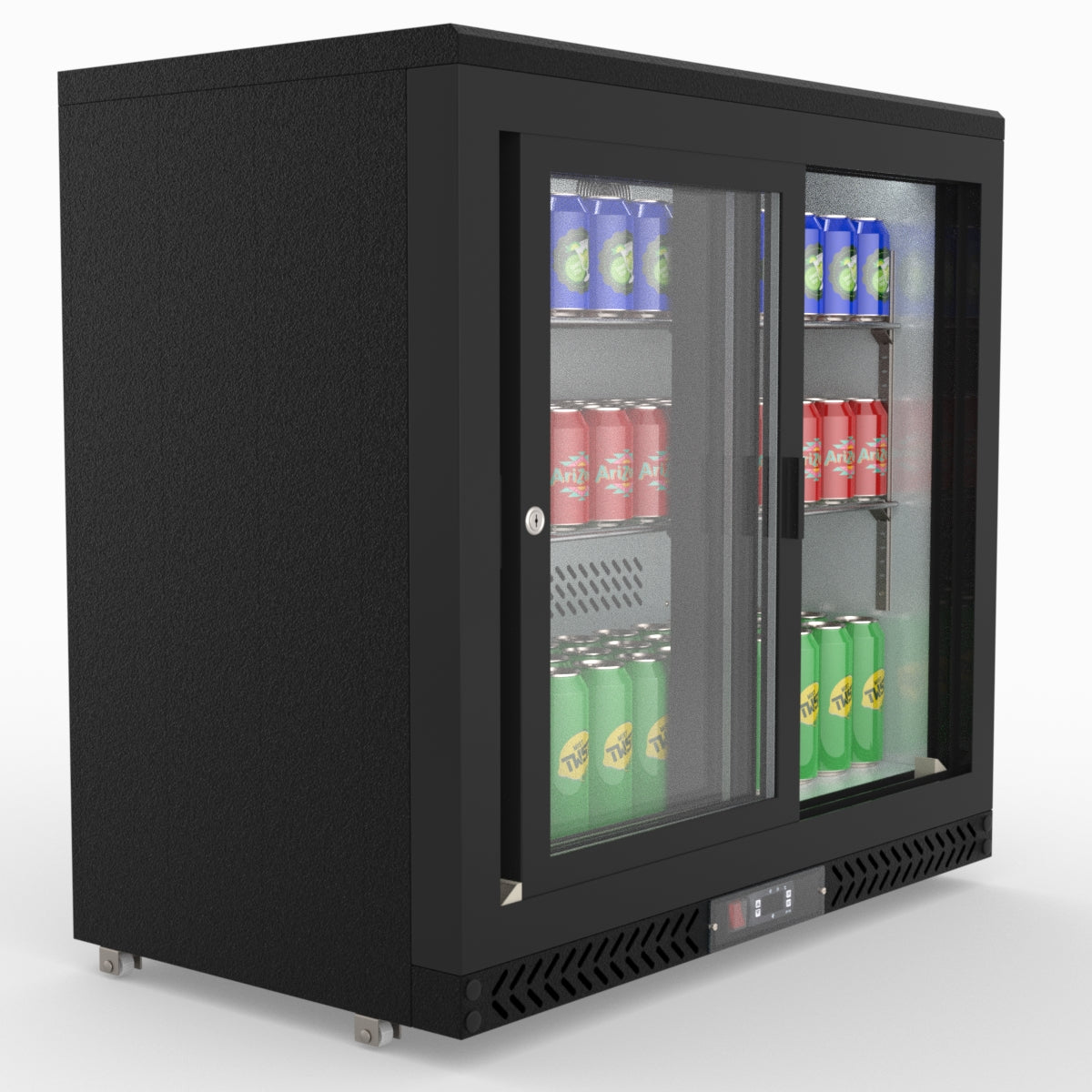 Thermaster Double Sliding Door Drink Cooler SC248SD