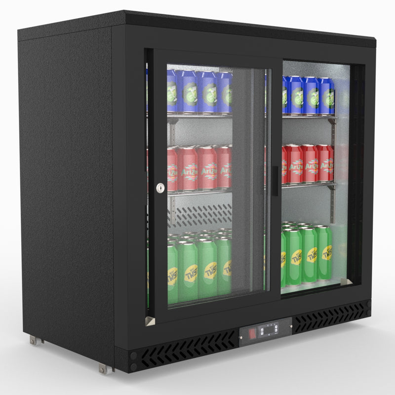 Thermaster Double Sliding Door Drink Cooler SC248SD