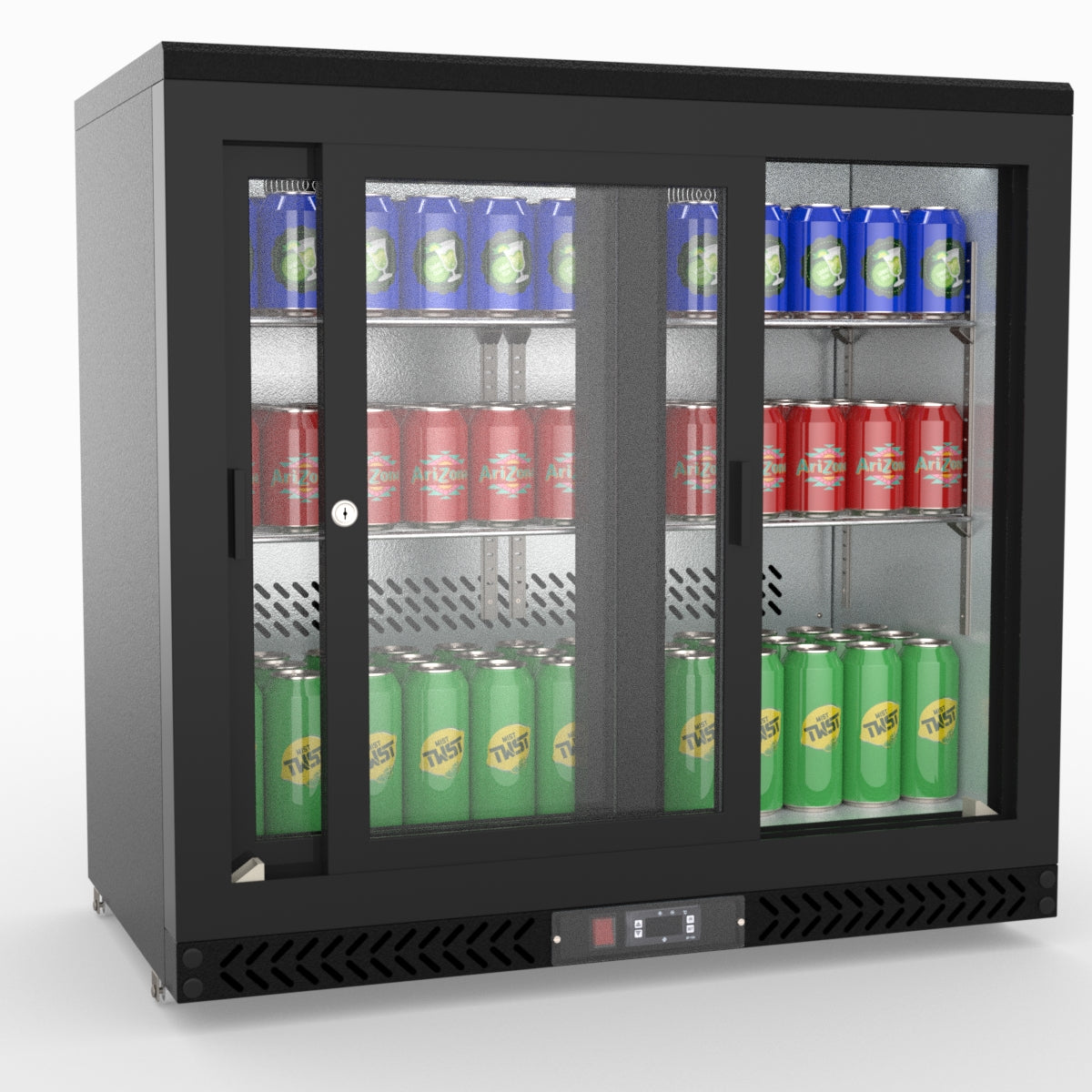 Thermaster Double Sliding Door Drink Cooler SC248SD