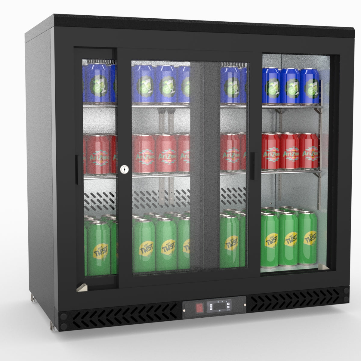 Thermaster Double Sliding Door Drink Cooler SC248SD