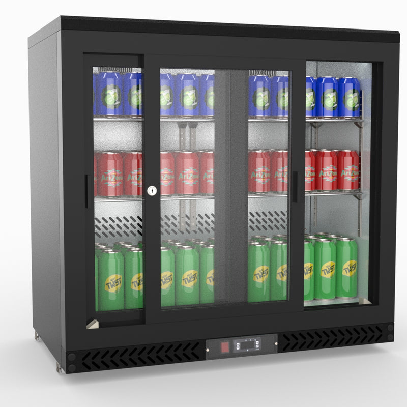 Thermaster Double Sliding Door Drink Cooler SC248SD