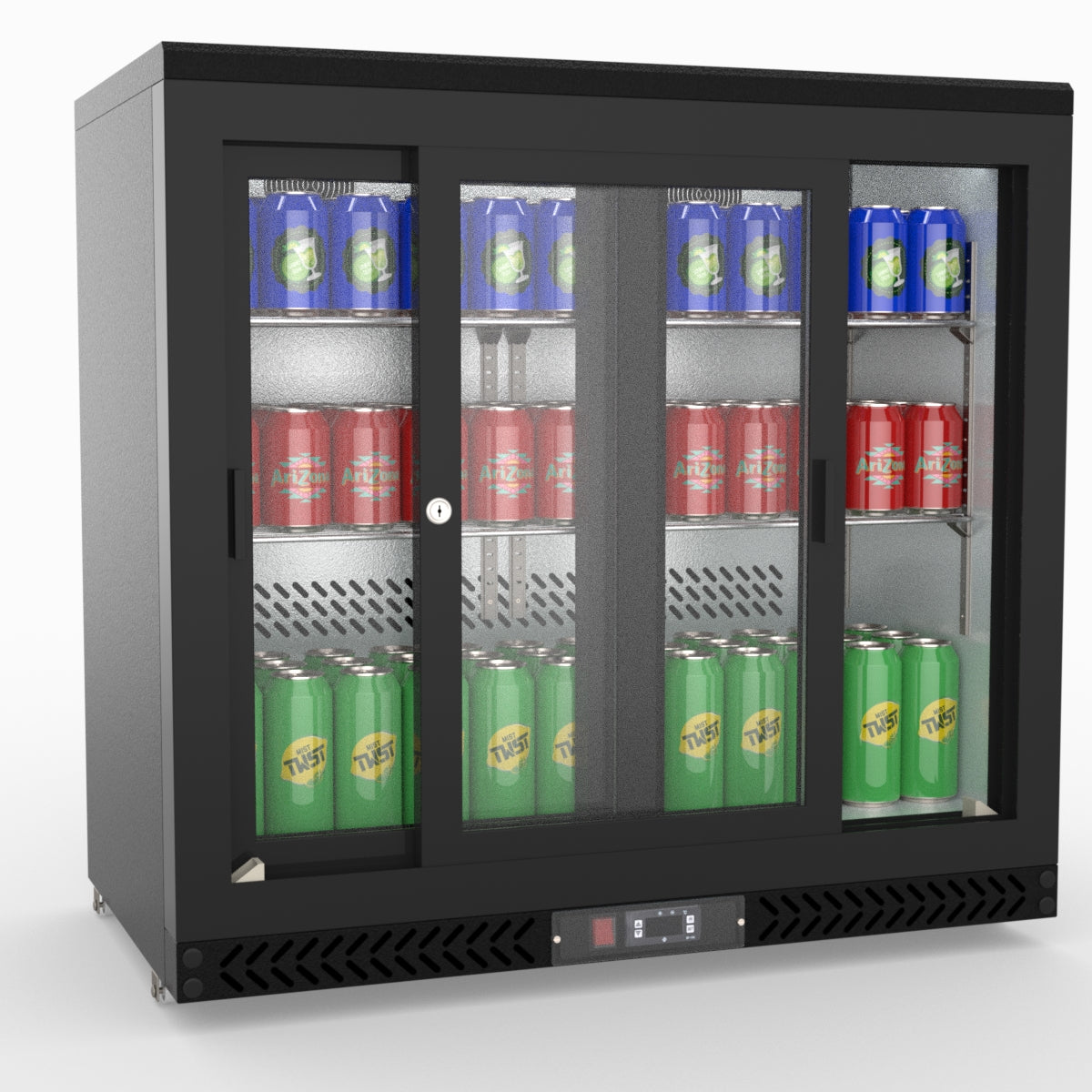 Thermaster Double Sliding Door Drink Cooler SC248SD