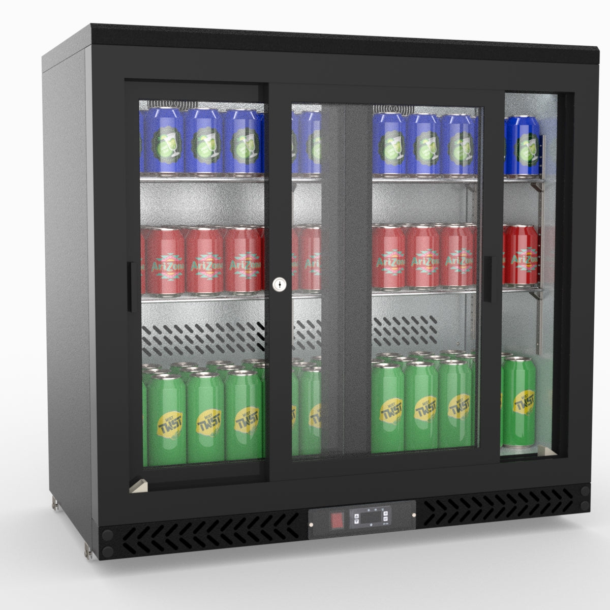 Thermaster Double Sliding Door Drink Cooler SC248SD