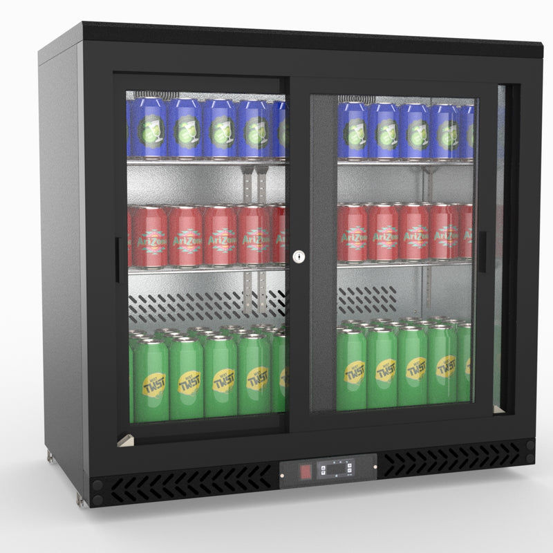 Thermaster Double Sliding Door Drink Cooler SC248SD