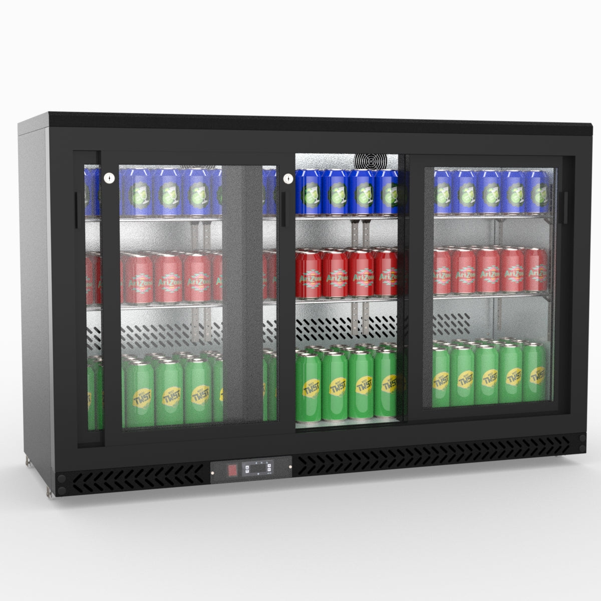 Thermaster Three Sliding Door Bar Cooler SC316SD