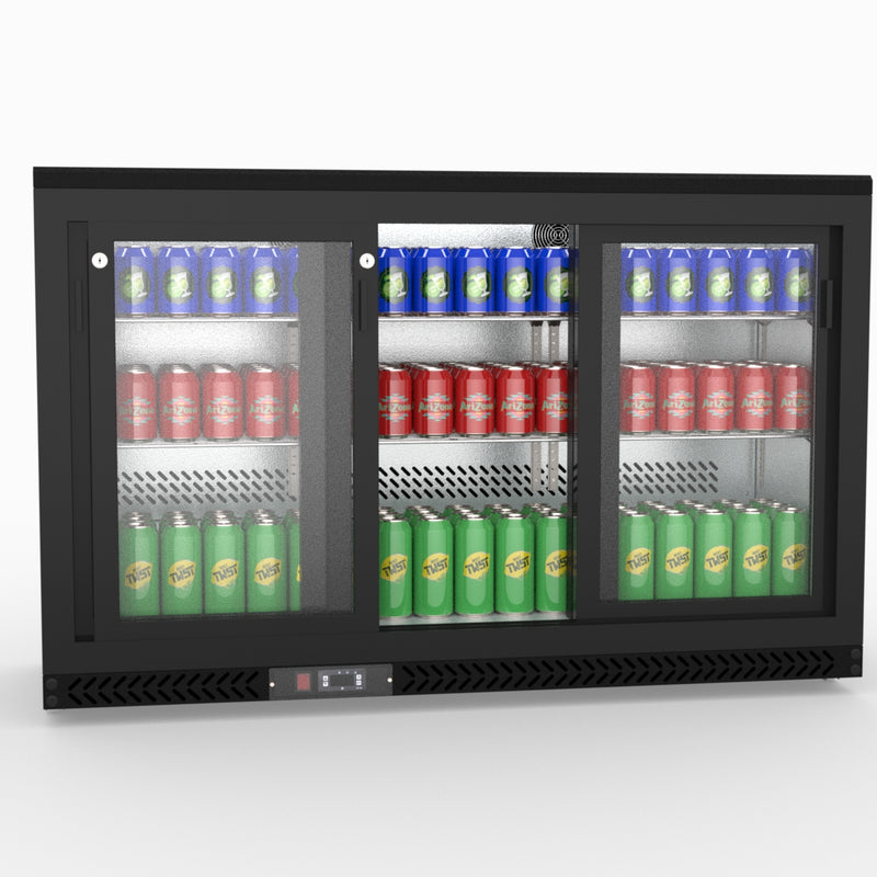 Thermaster Three Sliding Door Bar Cooler SC316SD