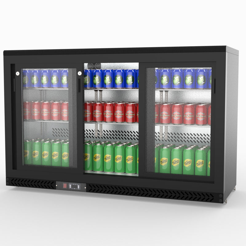 Thermaster Three Sliding Door Bar Cooler SC316SD