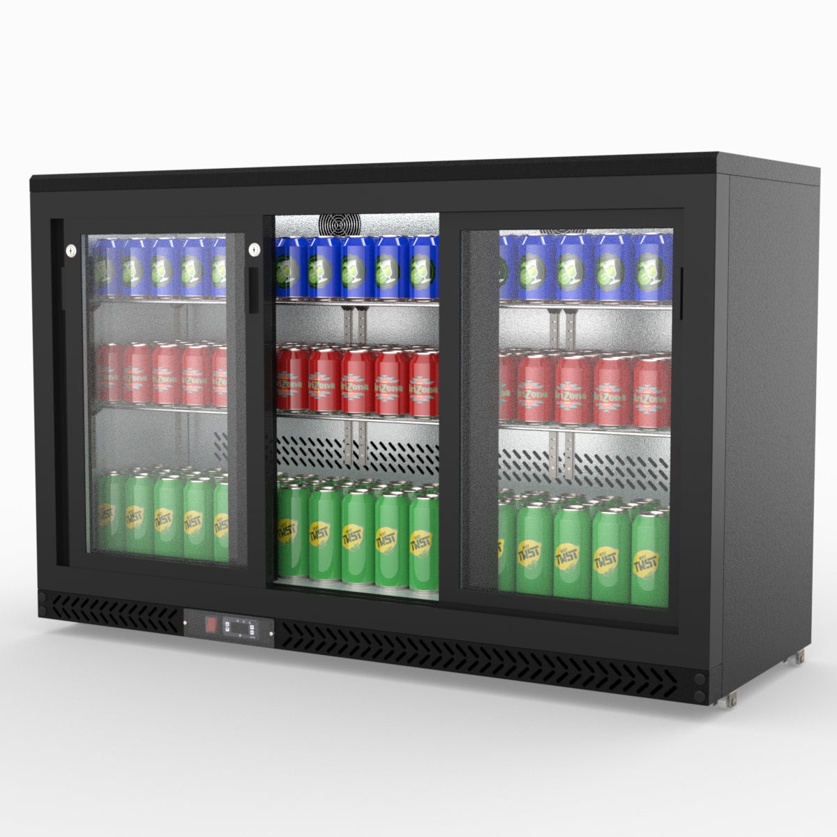 Thermaster Three Sliding Door Bar Cooler SC316SD