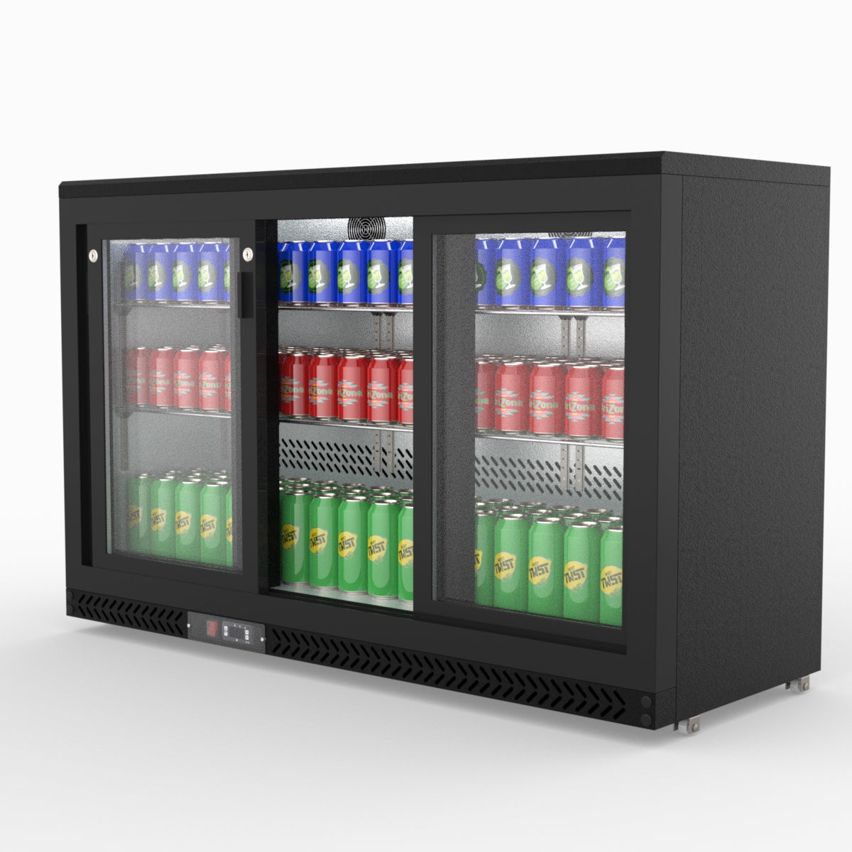 Thermaster Three Sliding Door Bar Cooler SC316SD