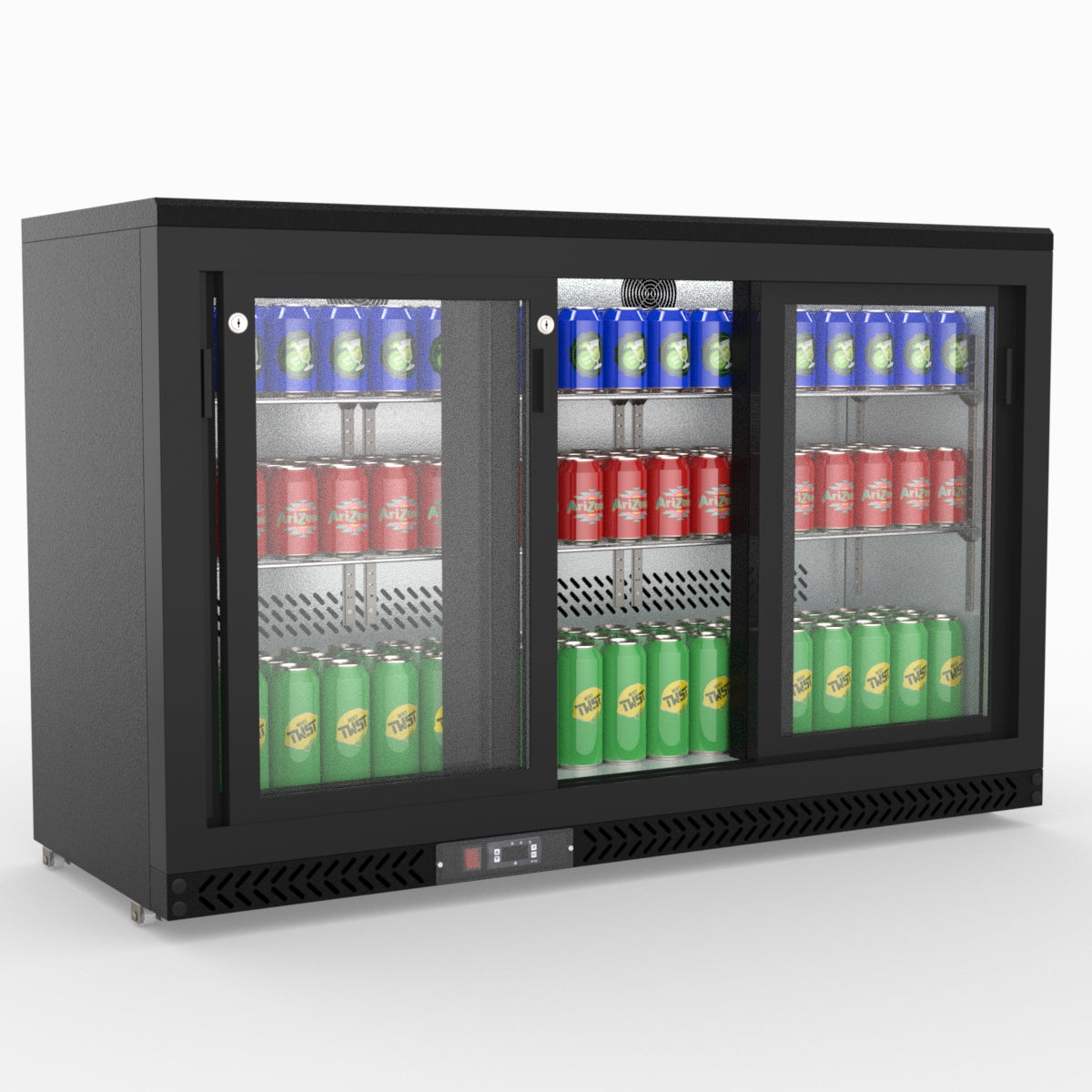 Thermaster Three Sliding Door Bar Cooler SC316SD