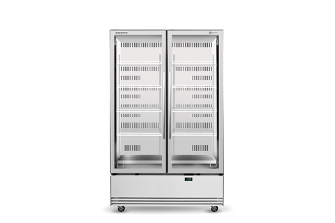 Skope SKB1200N-A 2 Glass Door Display or Storage Fridge  - White