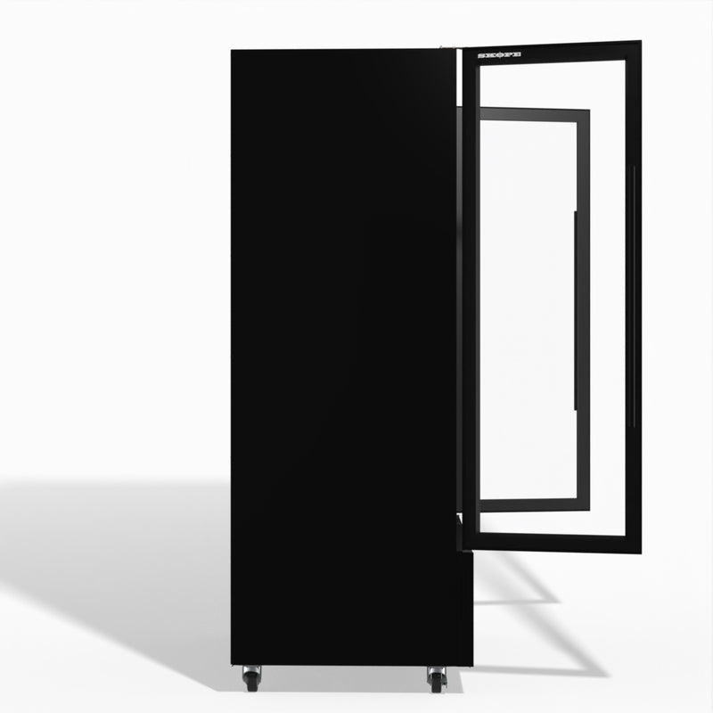 Skope 2 Glass Door Display or Storage Fridge - SKB900N-A - Black