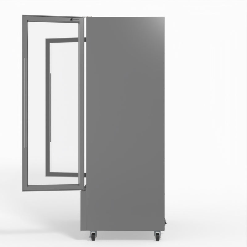 Skope 2 Glass Door Display or Storage Fridge - SKB900N-A - Stainless Steel