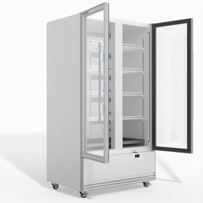 Skope 2 Glass Door Display or Storage Fridge - SKB900N-A - White