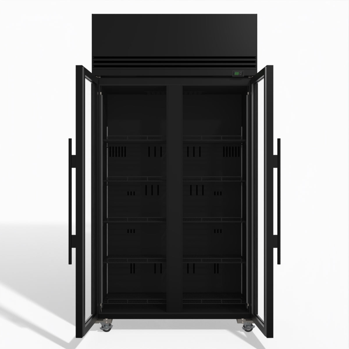 TMF1000N-A 2 1 Glass Door Upright Display or Storage Freezer