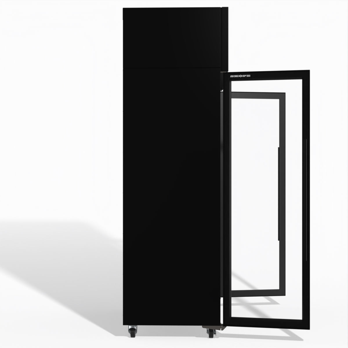 TMF1000N-A 2 1 Glass Door Upright Display or Storage Freezer - Black