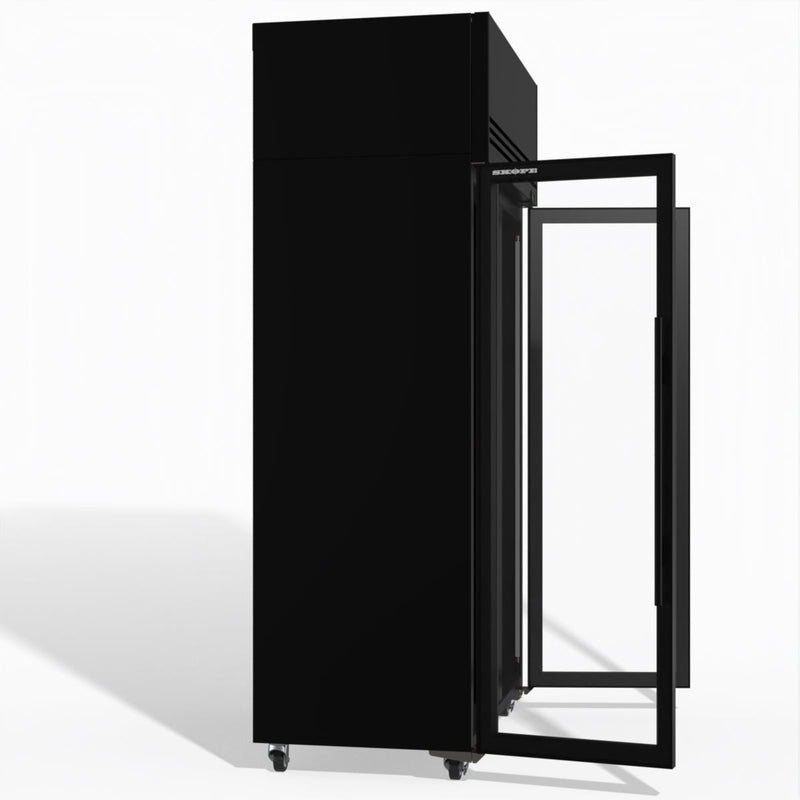 TMF1000N-A 2 1 Glass Door Upright Display or Storage Freezer