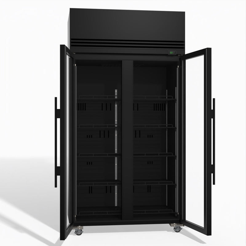 TMF1000N-A 2 1 Glass Door Upright Display or Storage Freezer