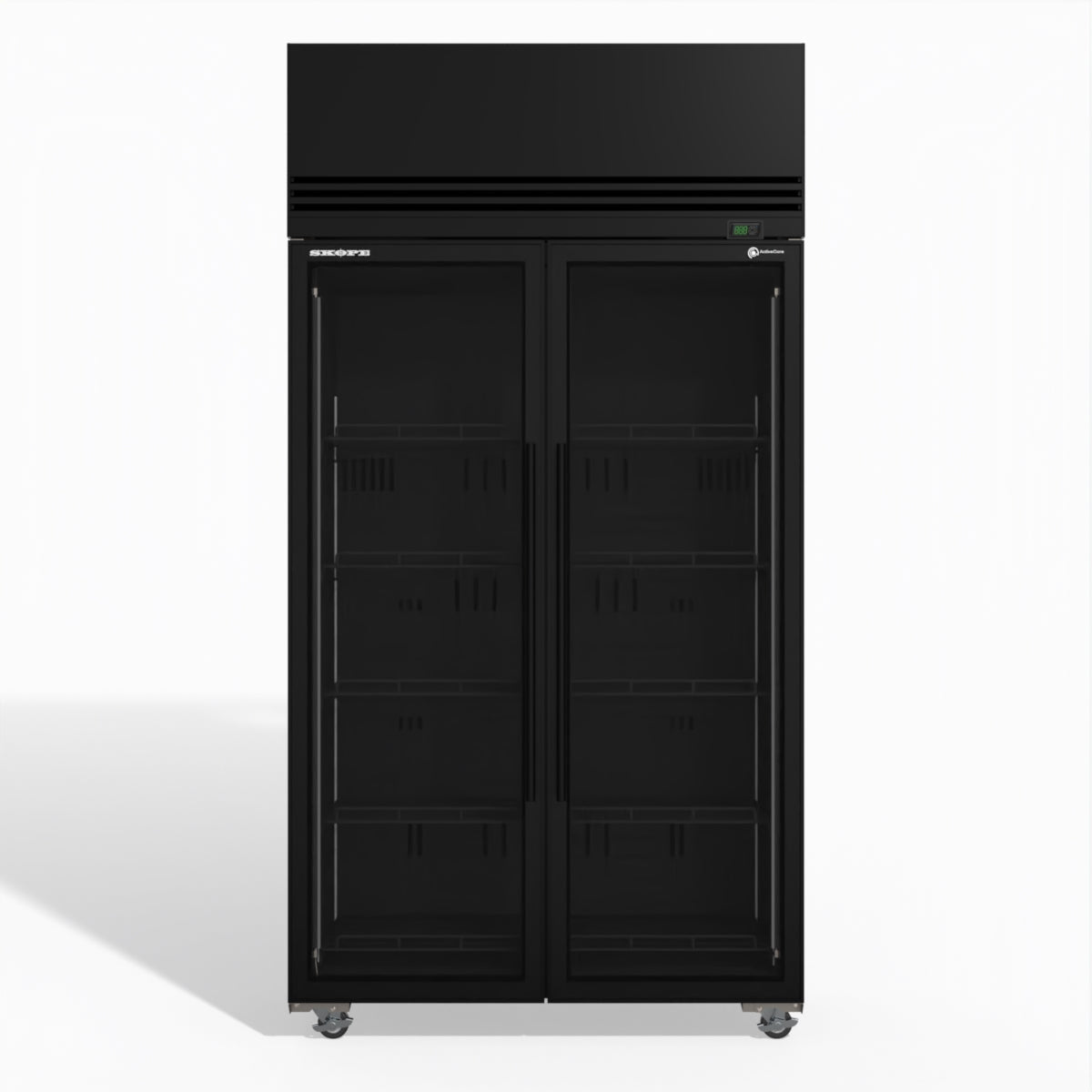 TMF1000N-A 2 1 Glass Door Upright Display or Storage Freezer - Black