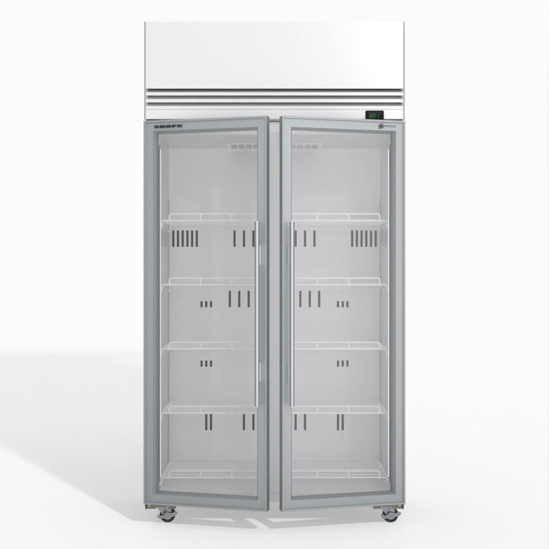 TMF1000N-A 2 1 Glass Door Upright Display or Storage Freezer
