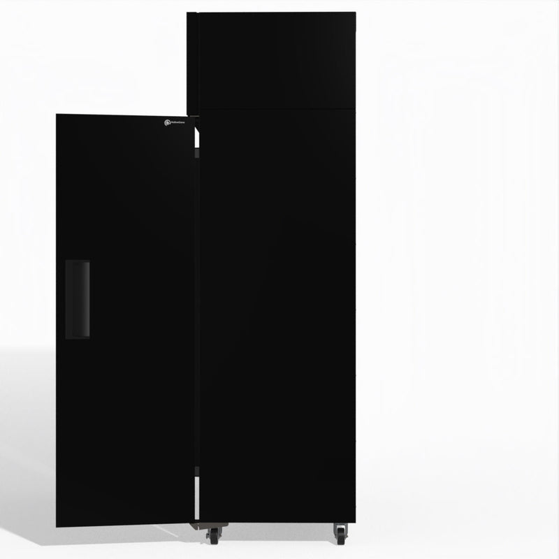 Skope SKFT1000NS-A 2 Solid Door Upright Display or Storage Freezer - Black