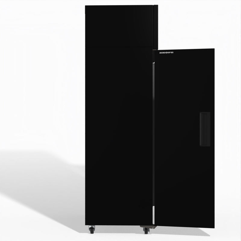 Skope SKFT1000NS-A 2 Solid Door Upright Display or Storage Freezer - Black