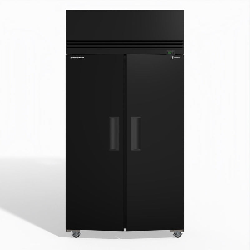 Skope SKFT1000NS-A 2 Solid Door Upright Display or Storage Freezer