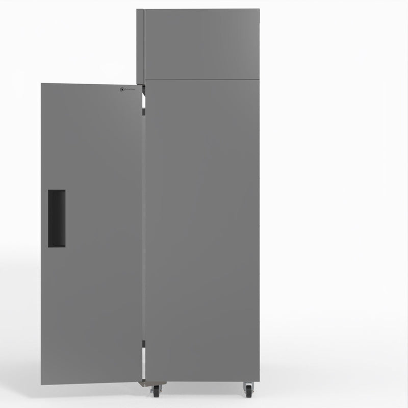 Skope SKFT1000NS-A 2 Solid Door Upright Display or Storage Freezer - Stainless Steel