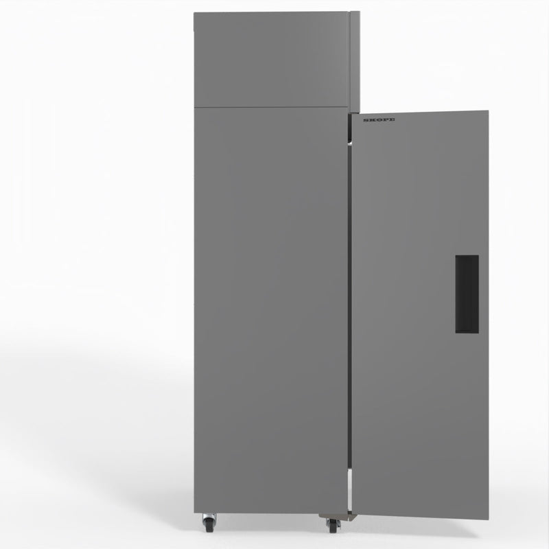 Skope SKFT1000NS-A 2 Solid Door Upright Display or Storage Freezer - Stainless Steel