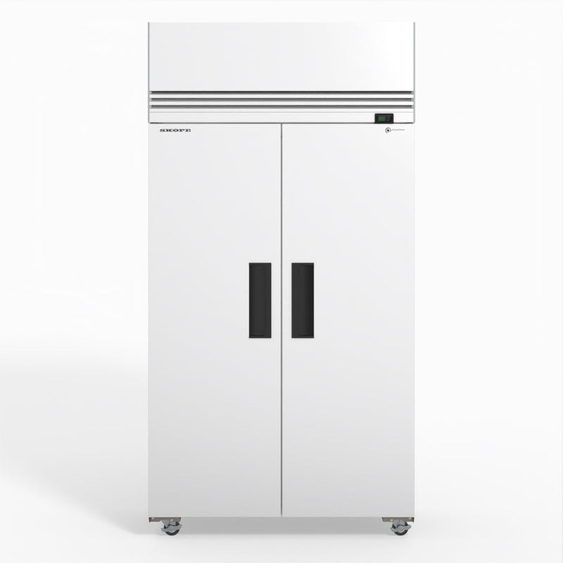 Skope SKFT1000NS-A 2 Solid Door Upright Display or Storage Freezer - White