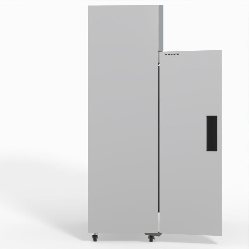 Skope SKFT1000NS-A 2 Solid Door Upright Display or Storage Freezer - White