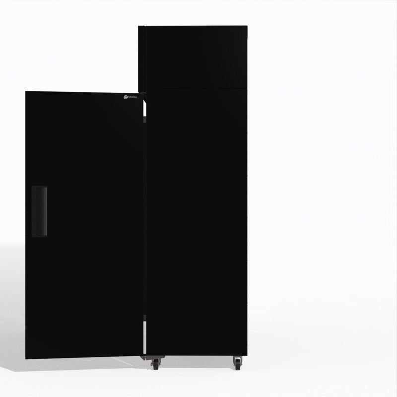 Skope SKFT1300NS-A 2 Solid Door Upright Display or Storage Freezer - Black