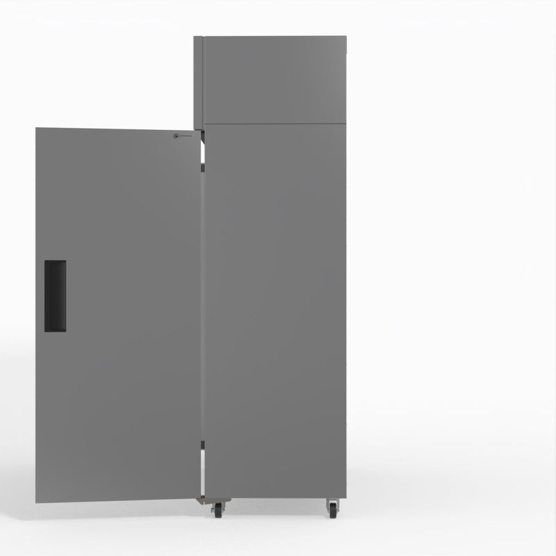 Skope SKFT1300NS-A 2 Solid Door Upright Display or Storage Freezer - Stainless Steel