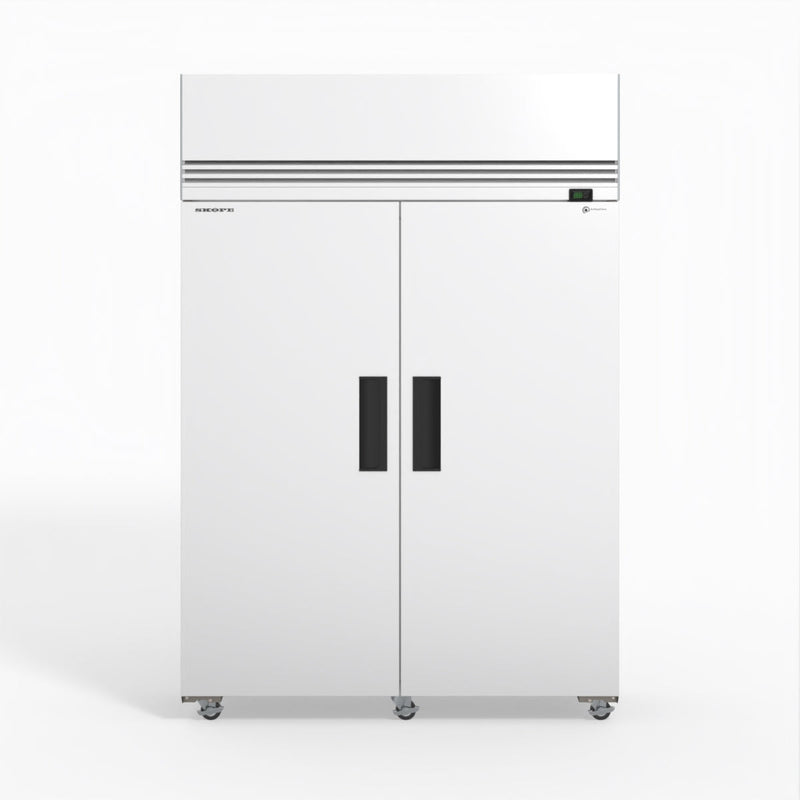 Skope SKFT1300NS-A 2 Solid Door Upright Display or Storage Freezer