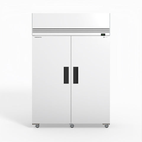 Skope SKFT1300NS-A 2 Solid Door Upright Display or Storage Freezer - White