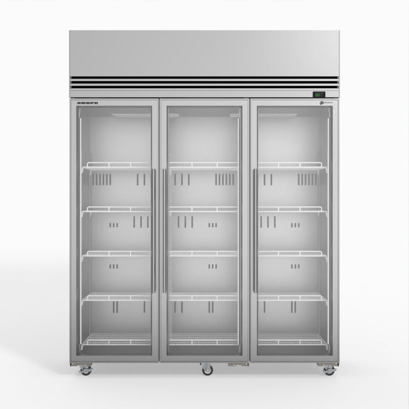 Skope SKFT1500N-A 3 Glass Door Upright Display or Storage Freezer