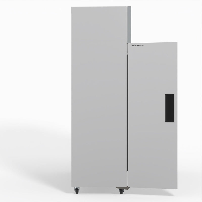 Skope SKFT1500NS-A 3 Solid Door Upright Display or Storage Freezer - White