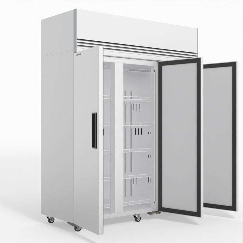 Skope SKFT1500NS-A 3 Solid Door Upright Display or Storage Freezer - White