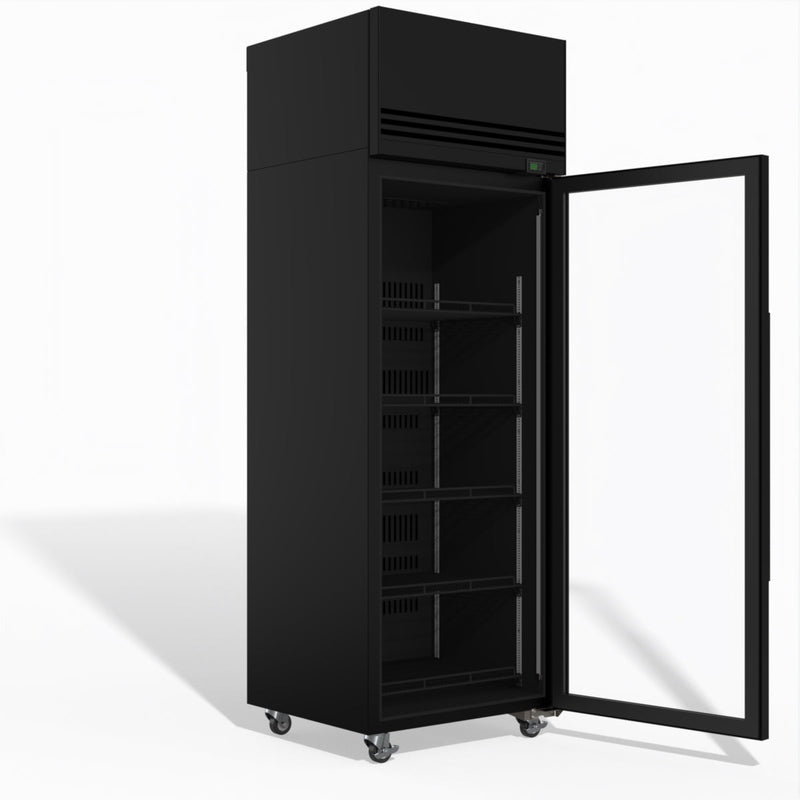 Skope SKFT650N-A 1 Glass Door Upright Display or Storage Freezer - Black