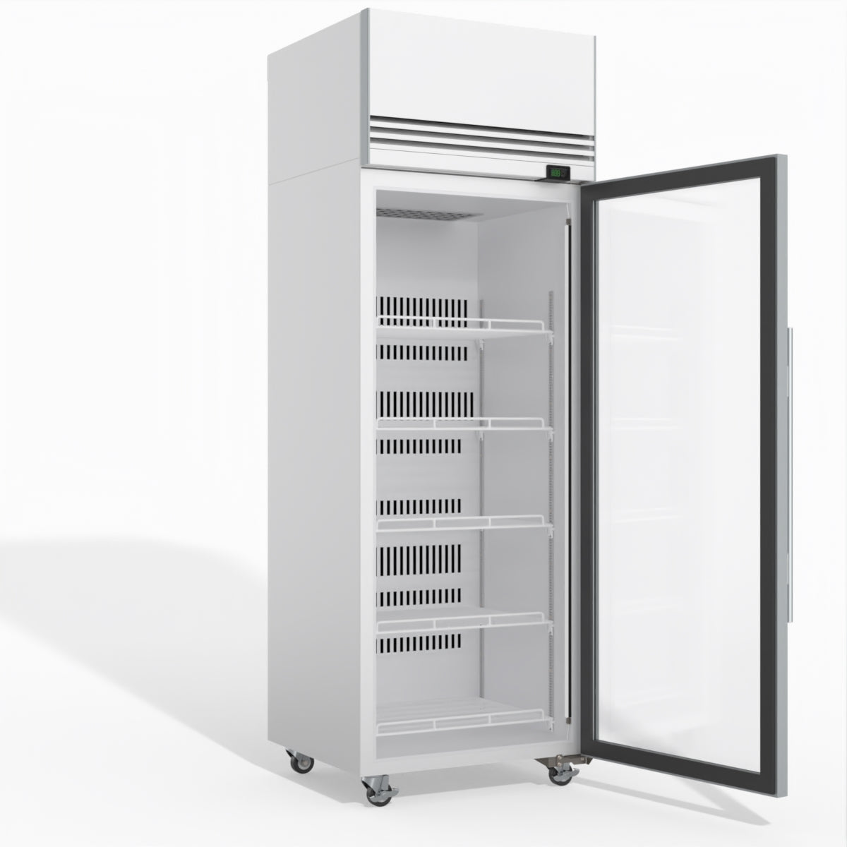 TMF650N-A 1 Glass Door Upright Display or Storage Freezer