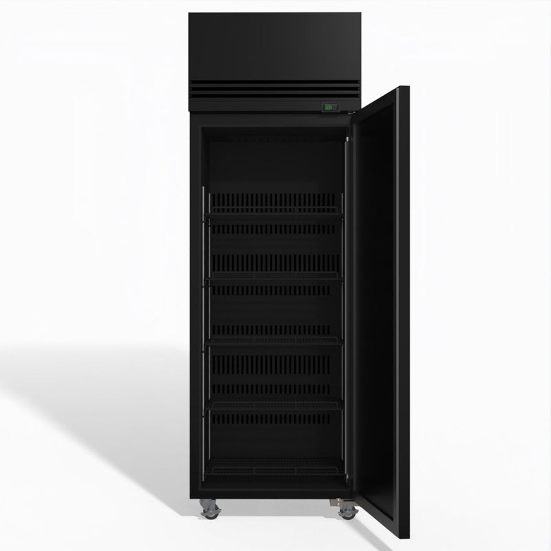 Skope SKFT650NS-A 1 Solid Door Upright Display or Storage Freezer - Black