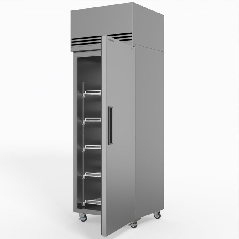 Skope SKFT650NS-A 1 Solid Door Upright Display or Storage Freezer - Stainless Steel