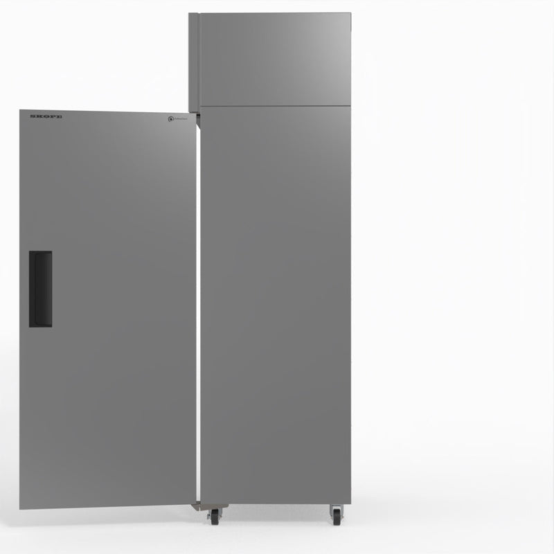 Skope SKFT650NS-A 1 Solid Door Upright Display or Storage Freezer - Stainless Steel