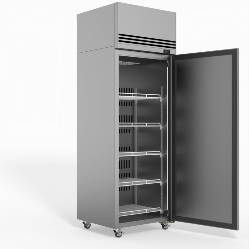 Skope SKFT650NS-A 1 Solid Door Upright Display or Storage Freezer - Stainless Steel