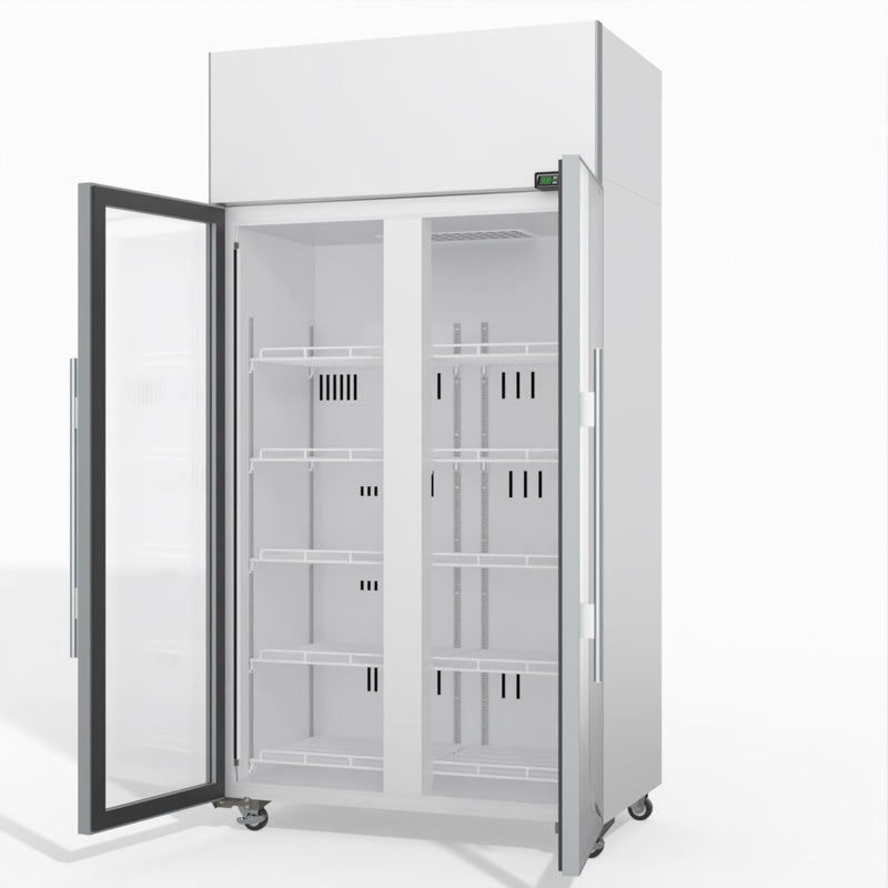 Skope TME1000N-A 2 Glass Door Display or Storage Fridge