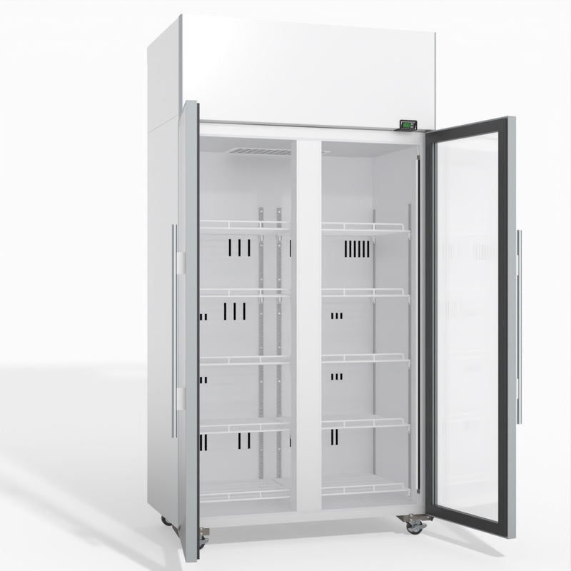 Skope TME1000N-A 2 Glass Door Display or Storage Fridge